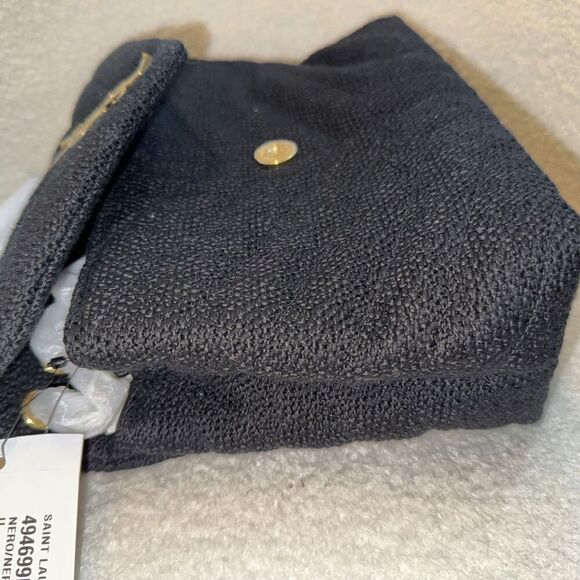 SAINT LAURENT Loulou Small YSL Crossbody Bag in Quilted Tweed - Picture 3 of 8